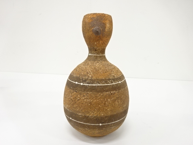  波多野正典造　泥彩　花入